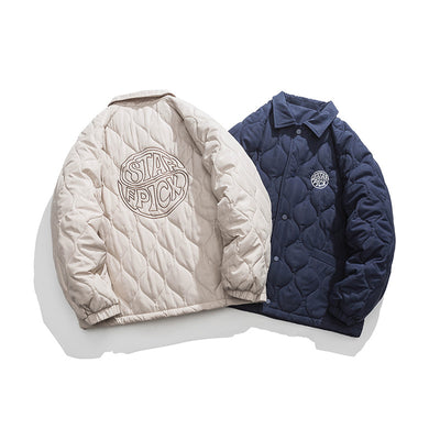 Conjunto Polo de Algodón Lingge con Diseño Decorativo para Hombre - Invierno