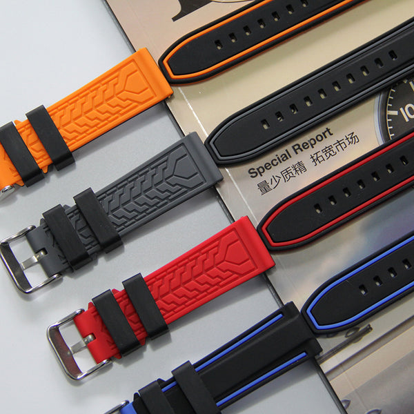 Correa de Reloj Deportiva Bicolor Resistente al Sudor en Silicona