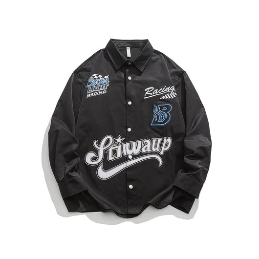 Camisa de Trabajo Pesado Racing Elements con Bordado para Hombre - Image 13