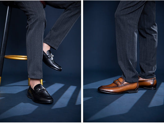 Zapatos de Cuero Artesanales para Hombre - Elegancia Formal de Negocios - Image 13