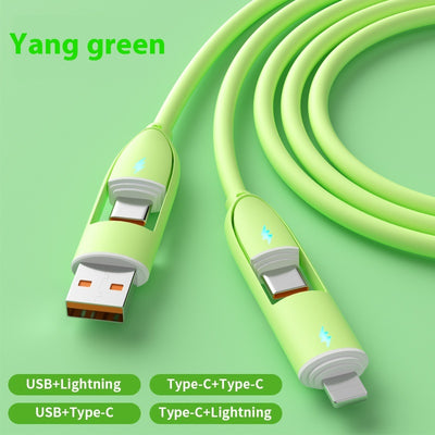 Cable de Carga Rápida 4 en 1 de Silicona Premium - Image 13