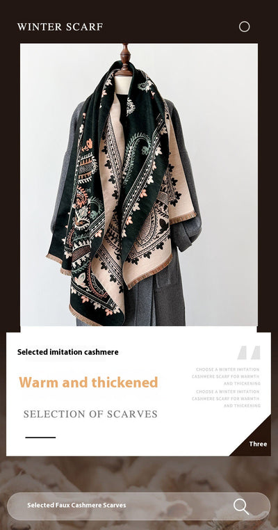 Poncho Reversible Geométrico Versátil - Dos Colores en Uno - Image 11