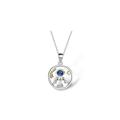 Collar de Astronautas en Pareja - Plata de Ley para Él y Ella - Image 8