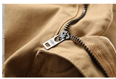 Pantalones Casuales Rectos de Algodón Twill Retro para Hombre - Image 27