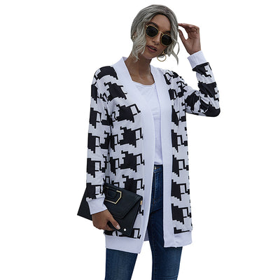 Cardigan Tejido Estampado Premium