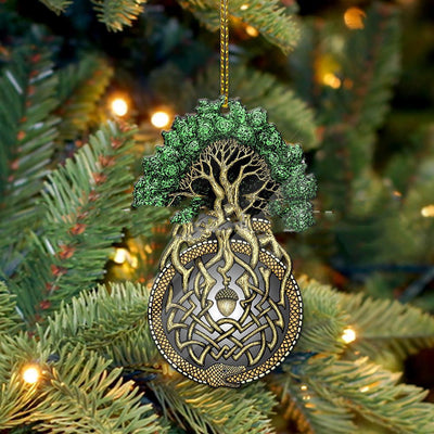Adorno Navideño Acrílico Árbol de la Vida Ouroboros - Image 4