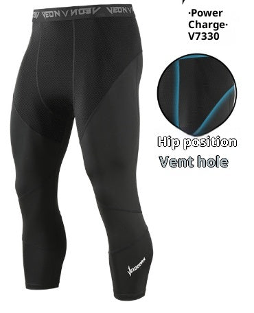 Pantalones de Compresión Deportiva para Hombre - Entrenamiento Baloncesto Transpirable - Image 3