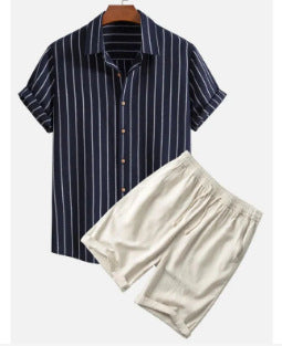 Traje Casual Corto Estampado Digital para Hombre - Image 14