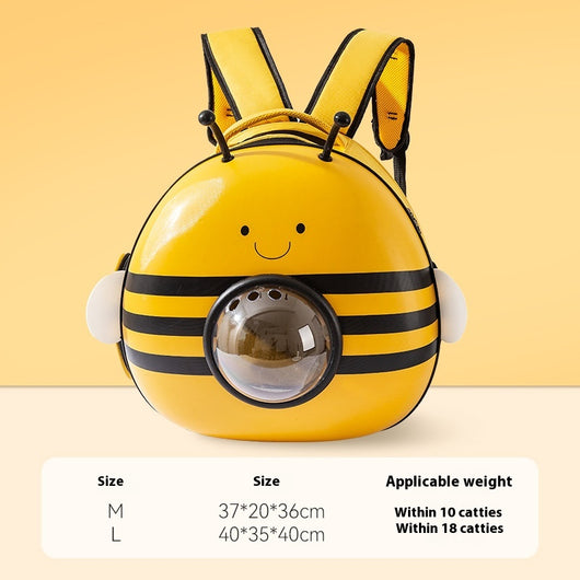 Mochila Transportadora Espacial 3D para Mascotas con Diseño de Abeja - Image 5