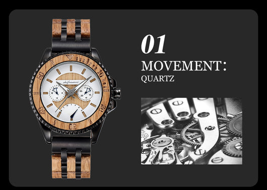 Reloj Deportivo para Hombre con Diseño de Madera y Mecanismo de Precisión - Image 12