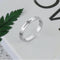 Sterling Plateado Fashion Simple Glossy Ring Plateado Adjustable opening