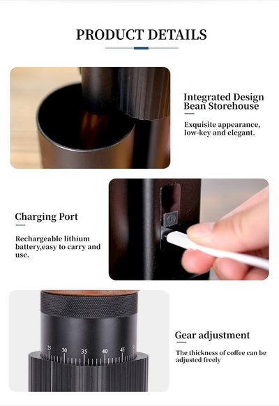 Molinillo Eléctrico de Granos USB - Moledor Portátil para Café y Especias - Image 11