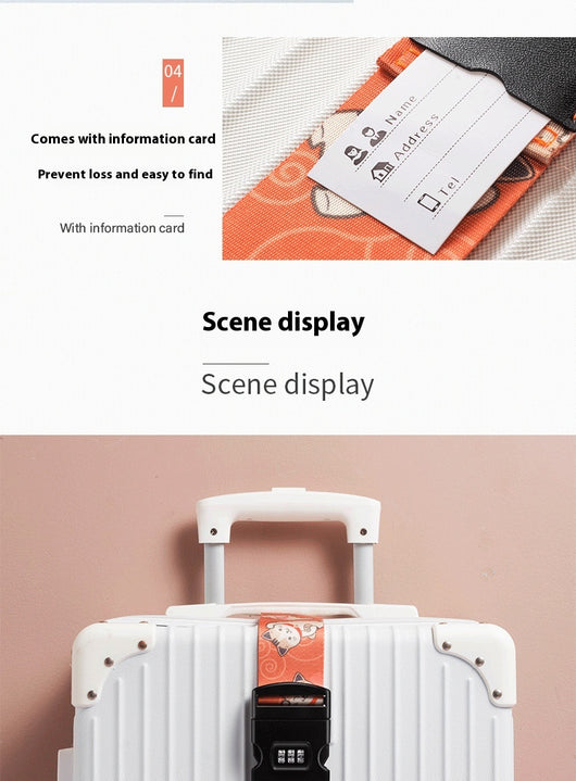Correa de Seguridad con Candado para Maleta y Equipaje de Viaje - Image 28