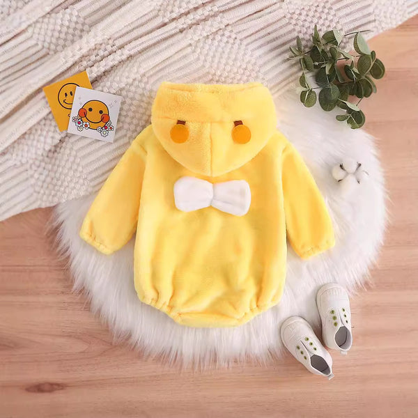 Pijama Enterizo Bebé Diseño Abeja en Franela Suave
