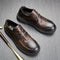 Zapatos Casuales de Cuero para Hombre - Estilo Retro Británico Transpirables