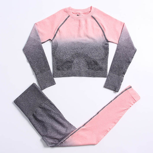 Conjunto Deportivo Yoga Degradado para Mujer - Transpirable y Cómodo - Image 7