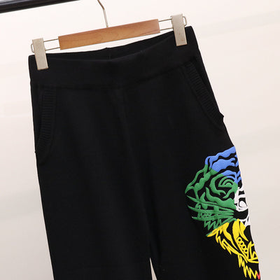 Conjunto de Pantalón y Blusa Tejida con Estampado de Tigre para Mujer - Image 2