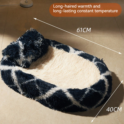 Cama Térmica Ovalada de Lana para Mascotas - Nido Acogedor Invierno - Image 5