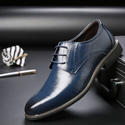 Zapatos Formales de Cuero con Cordones para Hombre Talla Grande - Image 7