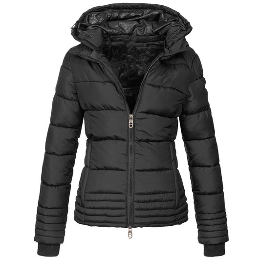 Chaqueta de Algodón Coreana Suelta con Capucha - Image 9