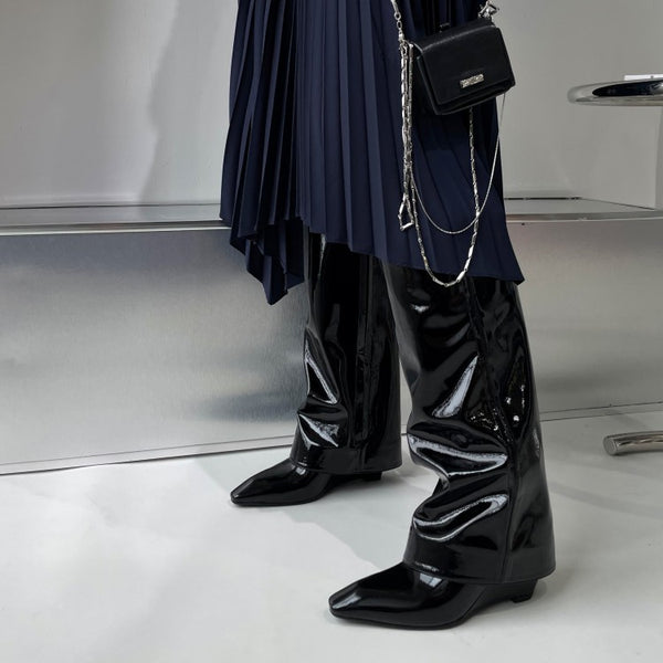 Botas Negras de Tacón Alto para Mujer