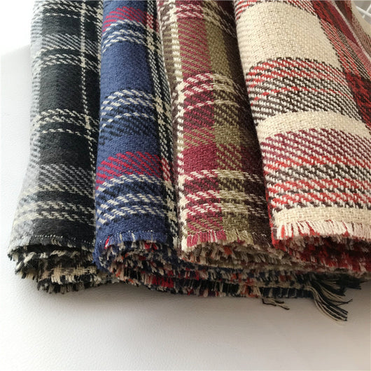 Bufanda Cuadros Retro Otoño Invierno para Mujer - Image 13
