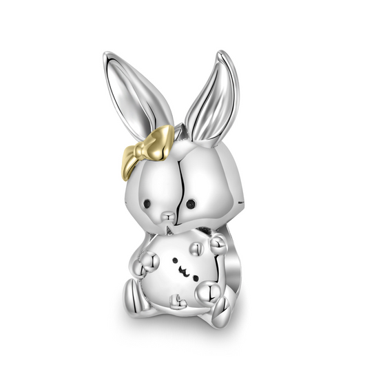 Dijes de Conejo Plata 925 y Oro 14K para Pulseras DIY - Accesorios Infantiles - Image 4