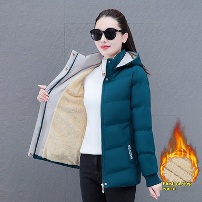 Abrigo de Plumón con Forro Polar para Mujer - Diseño Cálido y Elegante - Image 3