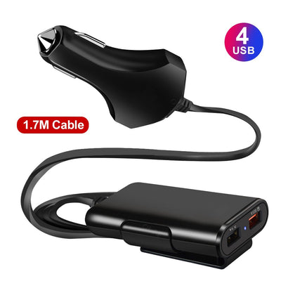 Cargador Rápido 12A de 4 Puertos USB con Cable Incluido - Image 3