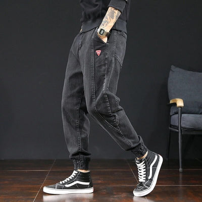 Pantalones Cargo Holgados con Tobillera para Hombre - Estilo Harlan Cropped - Image 6
