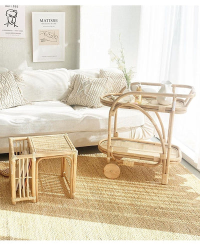Mesa de Té Cuadrada Estilo Japonés con Almacenamiento Tatami - Image 12