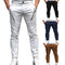 Pantalones Skinny Stretch con Cierre y Pliegues para Hombre