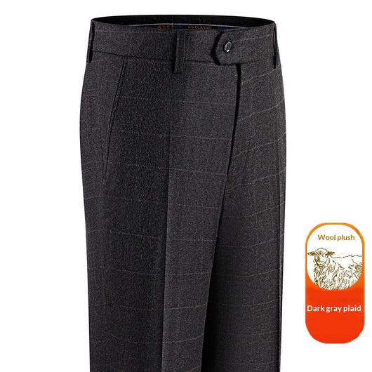 Pantalones de Vestir Clásicos Hombre Talle Alto Pierna Recta sin Arrugas - Image 8