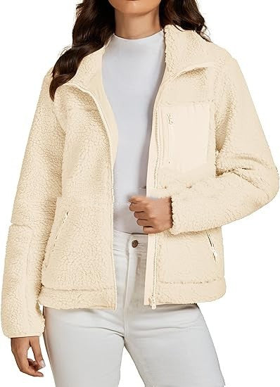 Camisa Polar Suelta con Solapa y Botones para Otoño e Invierno - Image 5
