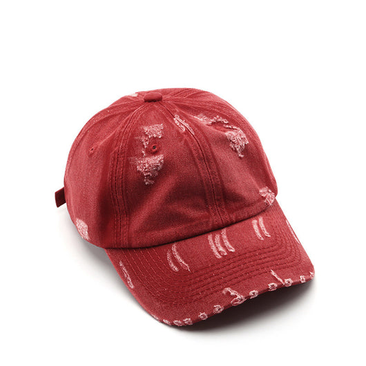 Gorra de Béisbol Desgastada con Detalles Perforados - Estilo Urbano Personalizado - Image 8