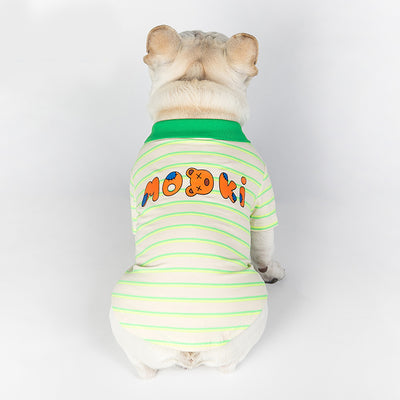 Polo de Algodón Ligero a Rayas Verdes para Mascotas - Ropa de Verano - Image 11