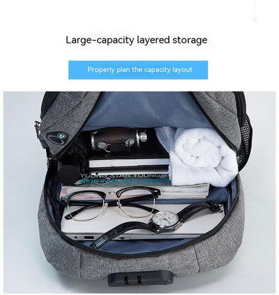 Mochila Empresarial con Carga USB - Diseño Casual y Funcional - Image 9