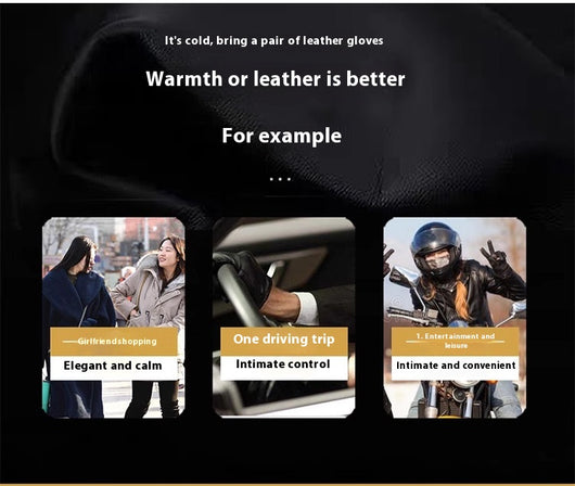 Guantes de Cuero Oveja para Mujer con Pantalla Táctil - Invierno Cálido - Image 12
