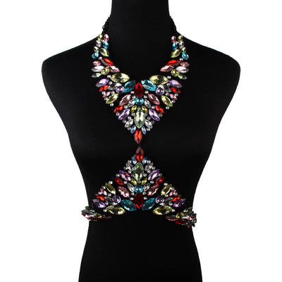 Collar de Diamantes y Cristales Brillantes - Diseño Versátil de Lujo - Image 10
