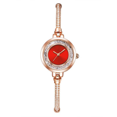 Reloj Pulsera Mujer Correa Delgada Rhinestone Efecto Arena Movible Ajustable - Image 2