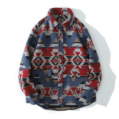 Camisa Acolchada Étnica en Lana - Image 10