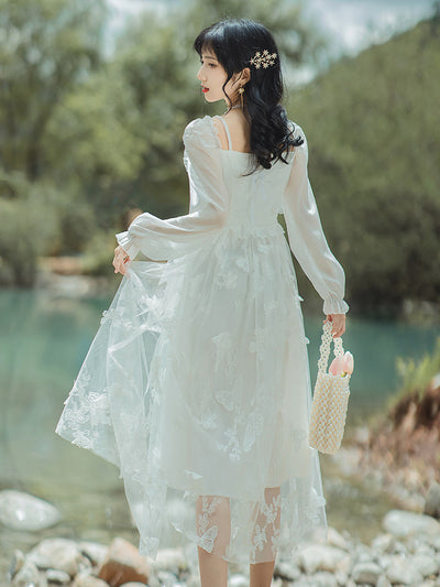 Vestido Blanco con Moño 3D - Colección Super Fairy - Image 3