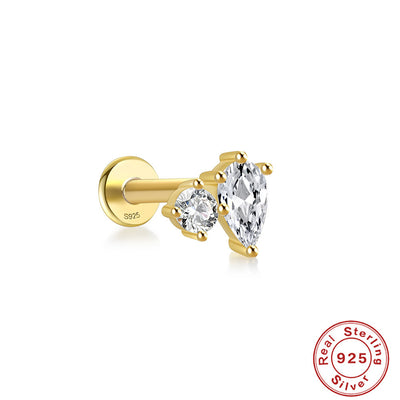 Aretes de Plata 925 Libélula con Diamantes y Ojo de Caballo - Image 5