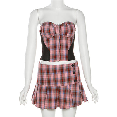 Conjunto Crop Top y Falda Ajustada - Estilo Moderno y Atrevido - Image 22