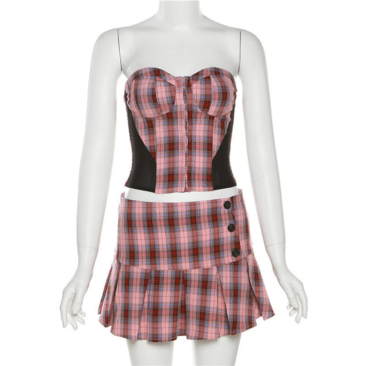 Conjunto Crop Top y Falda Ajustada - Estilo Moderno y Atrevido - Image 22