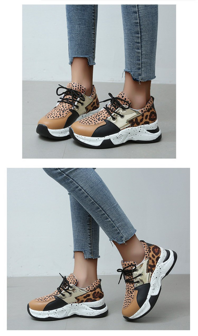 Zapatillas Deportivas Estampado Leopardo Mujer - Comodidad y Estilo - Image 27