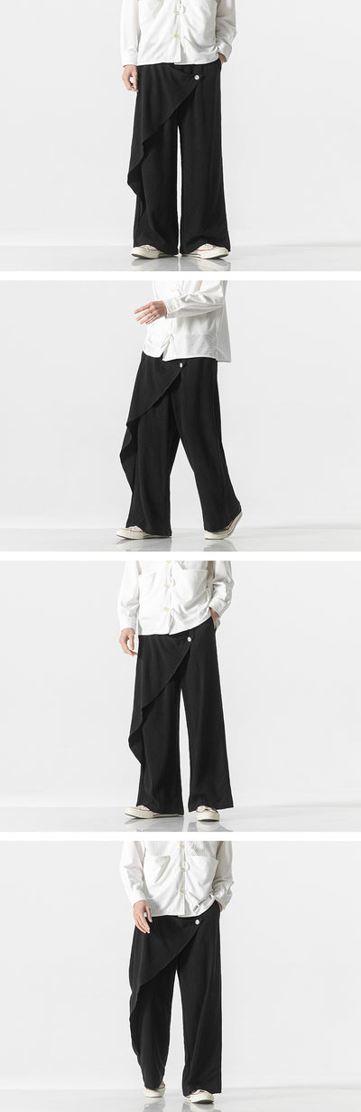 Pantalones Holgados de Algodón y Lino - Estilo Retro Tallas Grandes para Hombre - Image 17