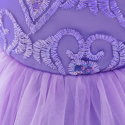 Vestido de Niña Europeo Americano con Bordado en Malla - Image 36