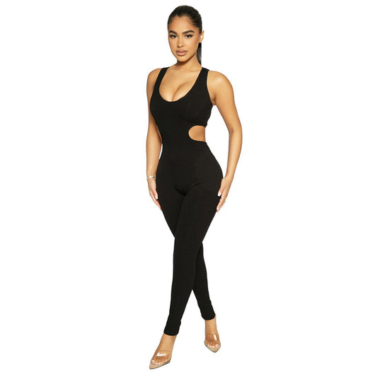 Jumpsuit Ajustado de Color Liso para Mujer - Image 8