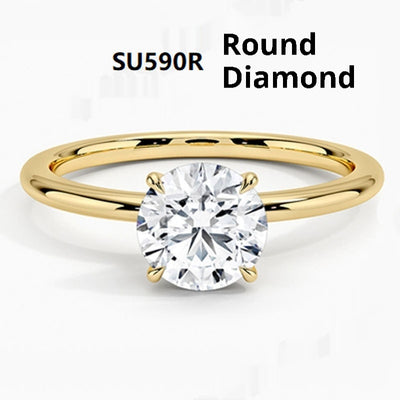 Anillo Chapado en Oro 18K con Diamante de Cultivo para Mujer - Image 5